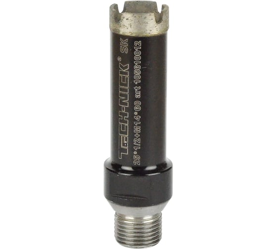 Коронка алмазная, спекание 25х60 мм, 1/2/M14 SK TECH-NICK 105610012
