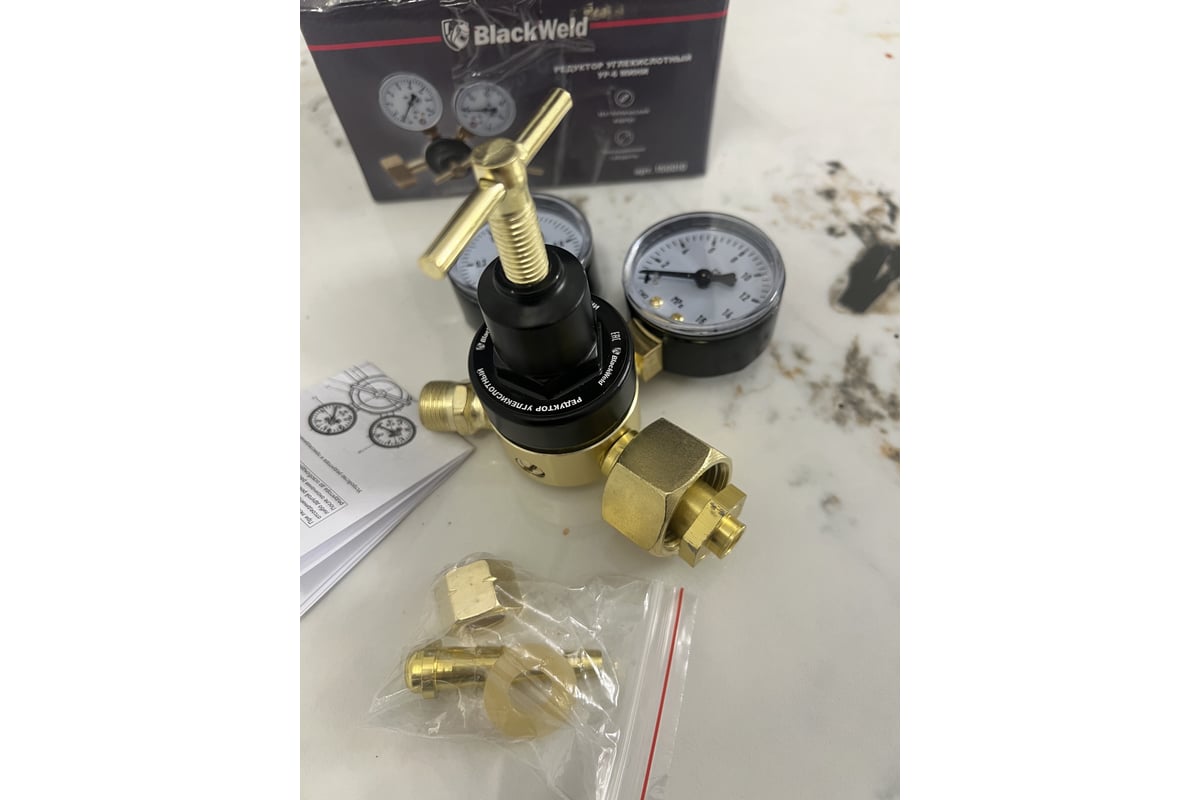 Редуктор углекислотный УР-6 МИНИ (металлический корпус) BlackWeld 150010