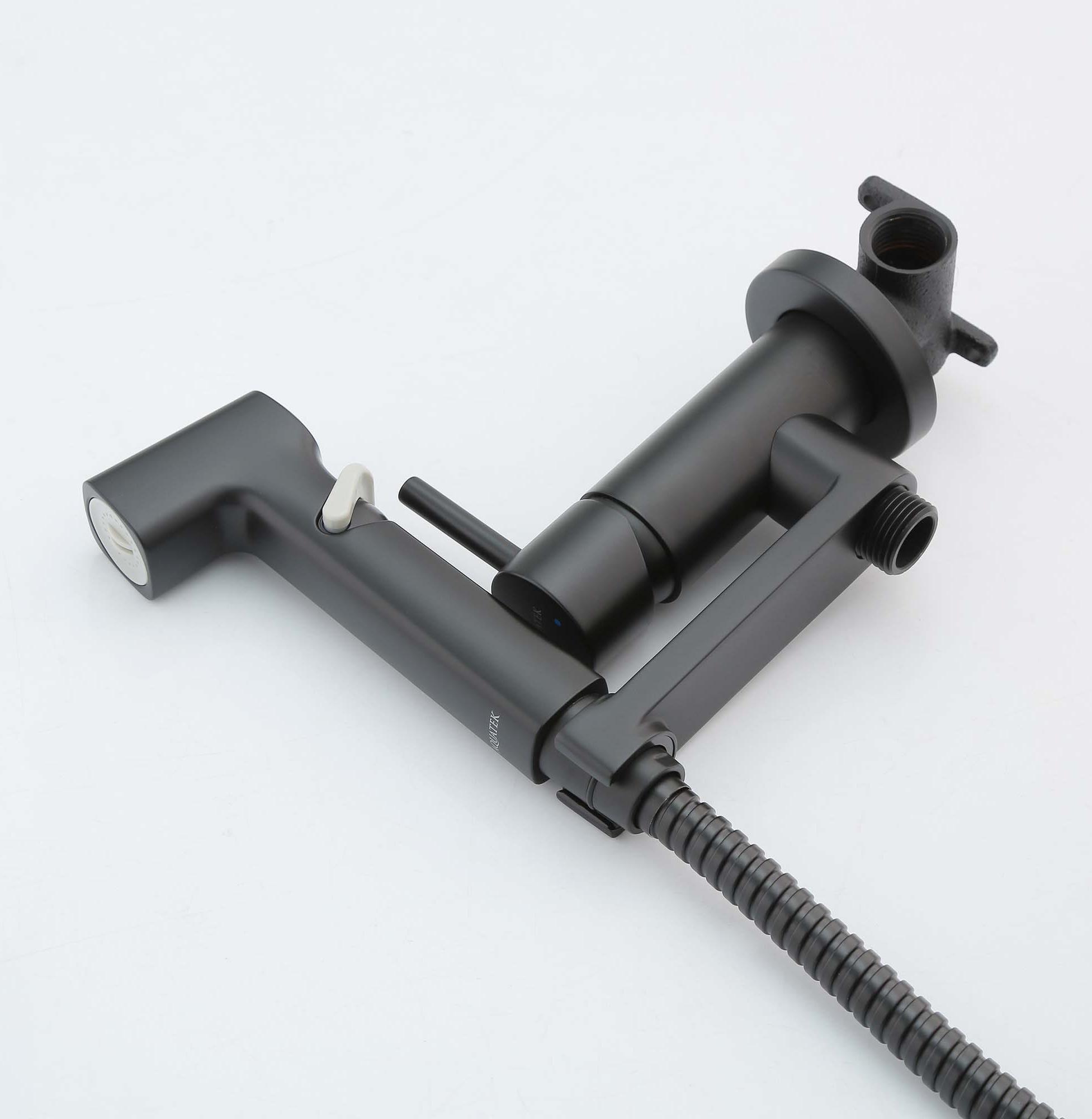 Смеситель Aquatek Ника AQ1819MB с гигиеническим душем, черный матовый Смеситель Aquatek Ника AQ1819MB с гигиеническим душем, черный матовый