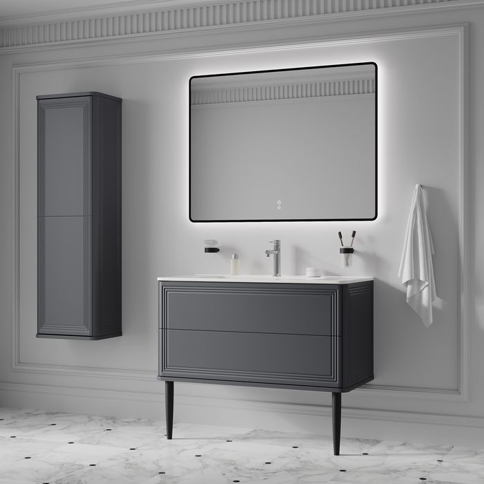 Ножки для мебели Iddis Optima Home OPH30B1i96 2 шт., черный матовый