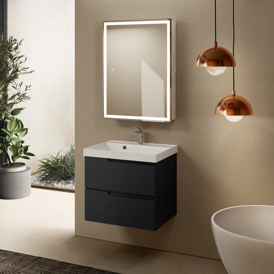 Тумба с раковиной AQUAme S3 60 см