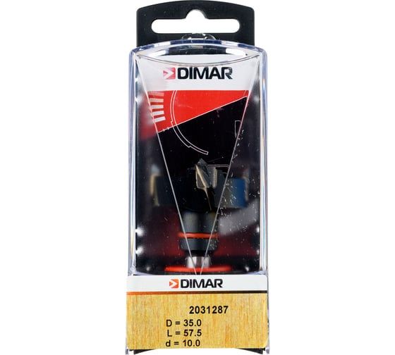 Сверло чашечное левое (35x55.5х57.5 мм; хвостовик 10x26 мм присадка) Dimar 2031287
