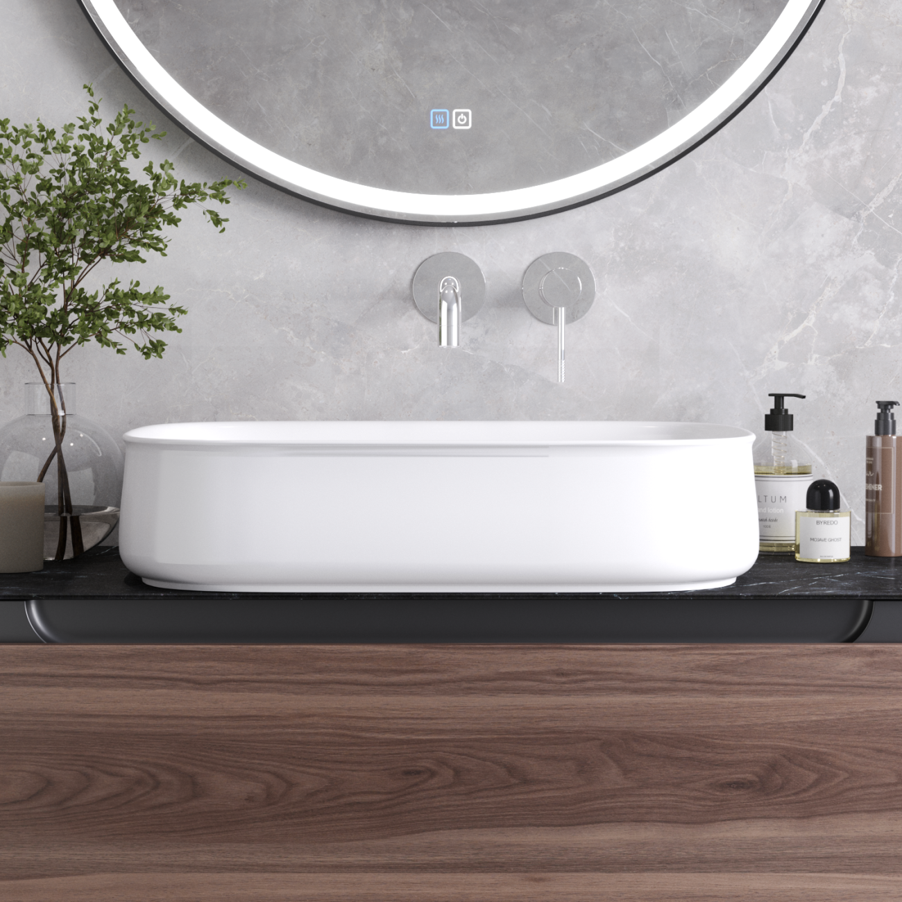 Раковина Cezares CZR-6582 56 см белый