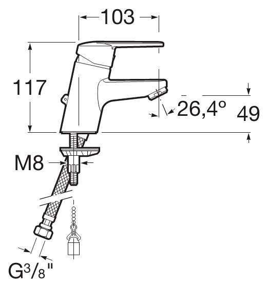 Смеситель для раковины Roca Victoria 5A3125C00