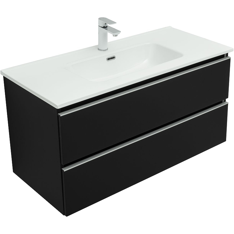 Мебель для ванной Aquanet Вега 100 см черный