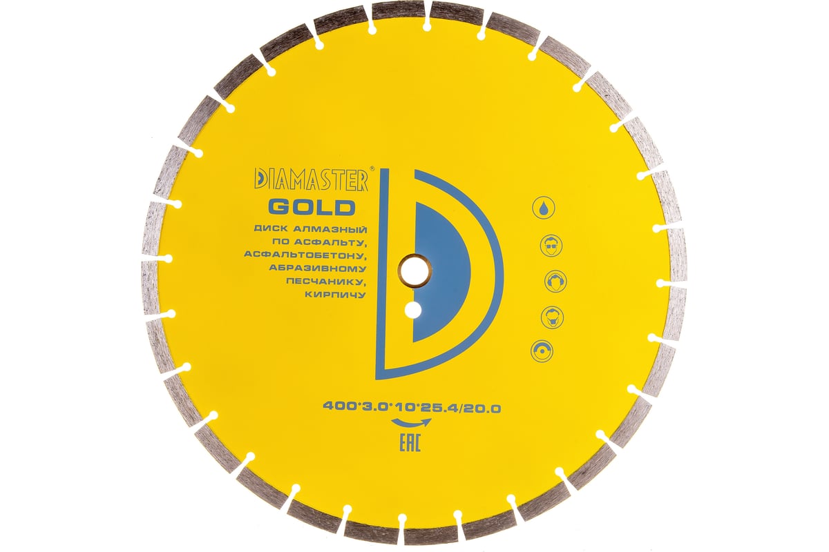 Диск сегментный GOLDEN TYPE (400х25.4/20х3х10 мм; 28Z) Diamaster 001.000.6805