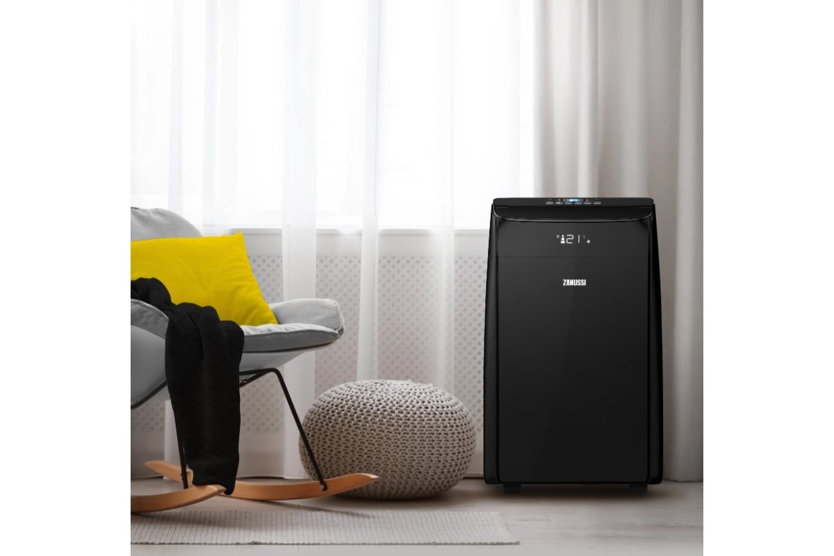 Мобильный кондиционер Zanussi ZACM-09 NYK/N1 Black НС-1474868
