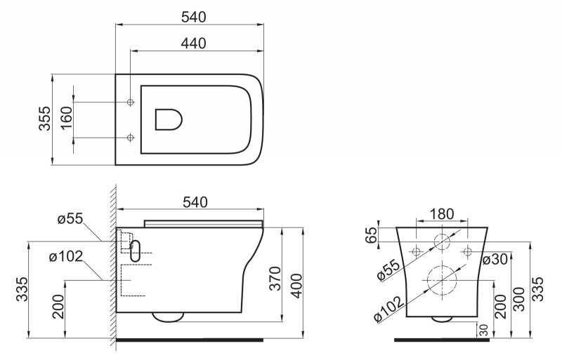 Подвесной унитаз BelBagno Romano BB248CHR