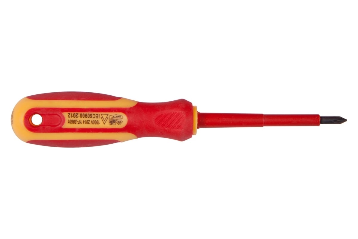 Диэлектрическая отвертка PQTools РН3х150 мм, двухкомпонентная рукоятка, намагниченный наконечник Лк-00002586