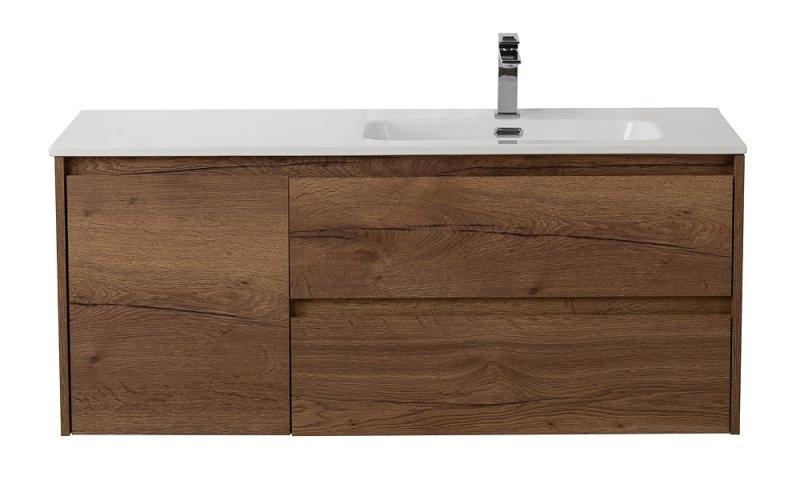 Тумба с раковиной BelBagno Kraft 120 см, 2 ящика, 1 дверца, правая