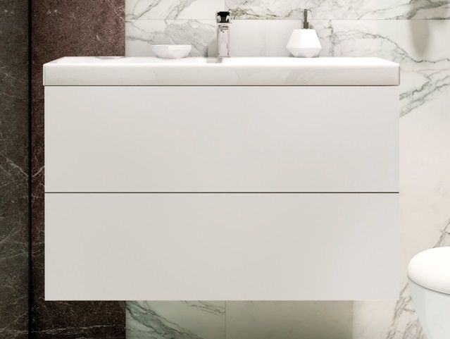 Тумба с раковиной Art&Max Verona Push 90 см