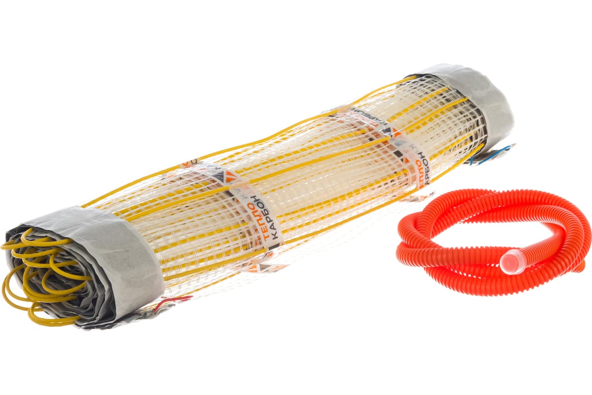 Инфракрасный теплый пол на основе греющих шнуров ТеплоКарбон HFIC-180W-S1,1/0,6