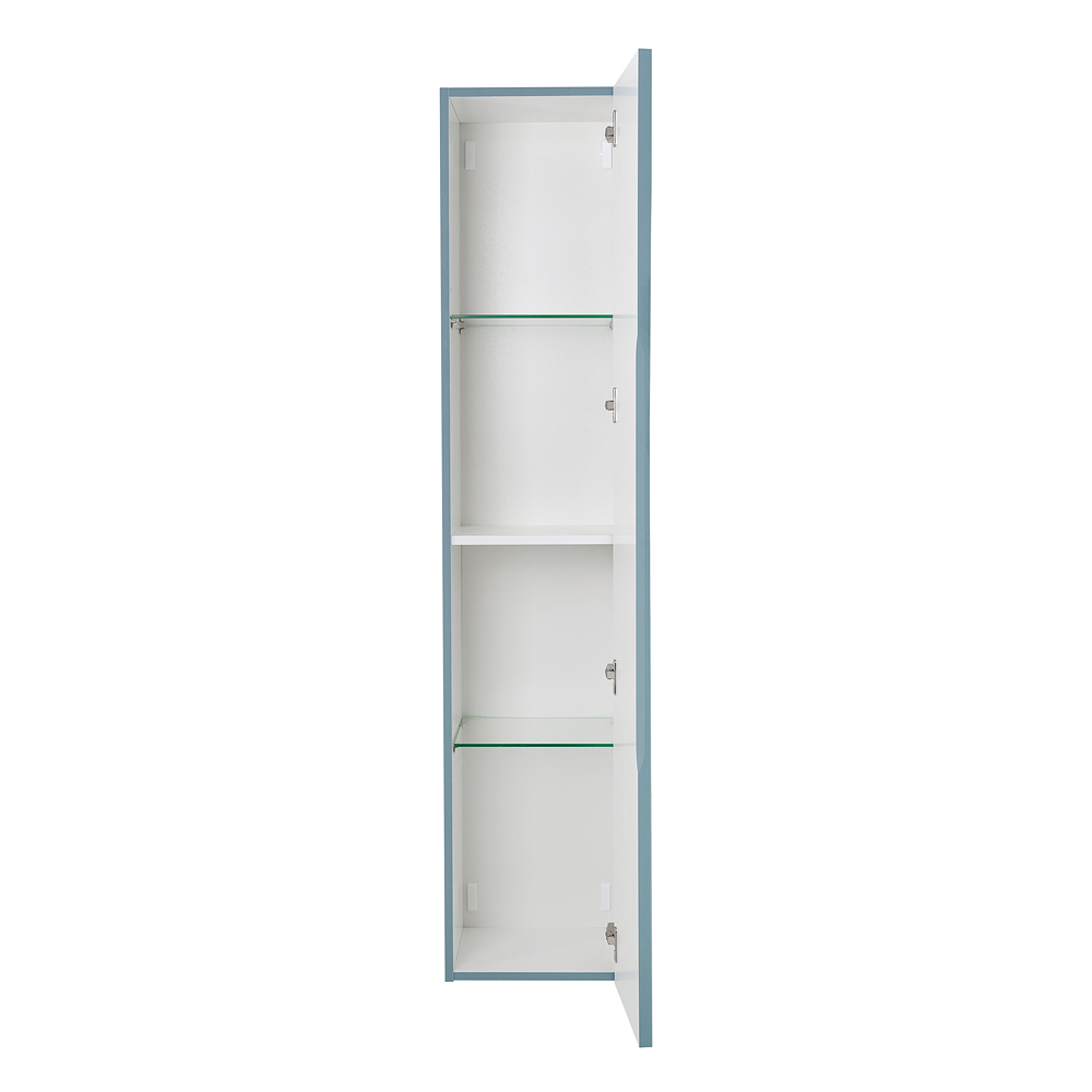 Шкаф пенал BelBagno Uno 33 см Голубой матовый UNO-1600-1A-SC-AO