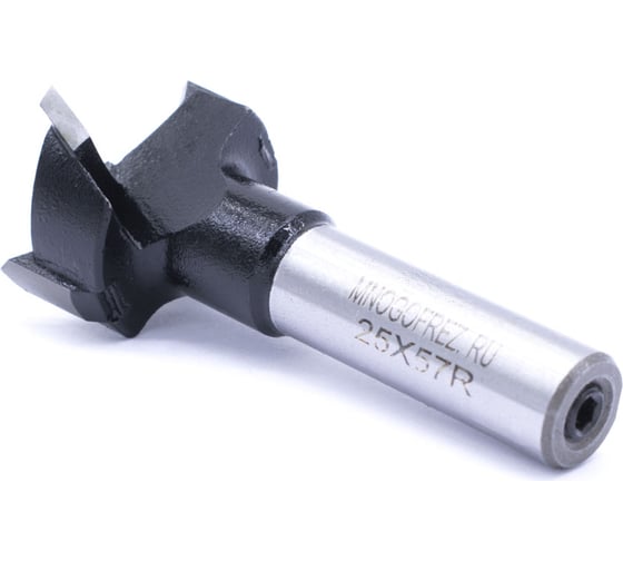 Сверло чашечное четырехзаходное по дереву FT120112R (25х57 мм; хв-к 10 мм; правое вращение) МНОГОФРЕЗ 6601