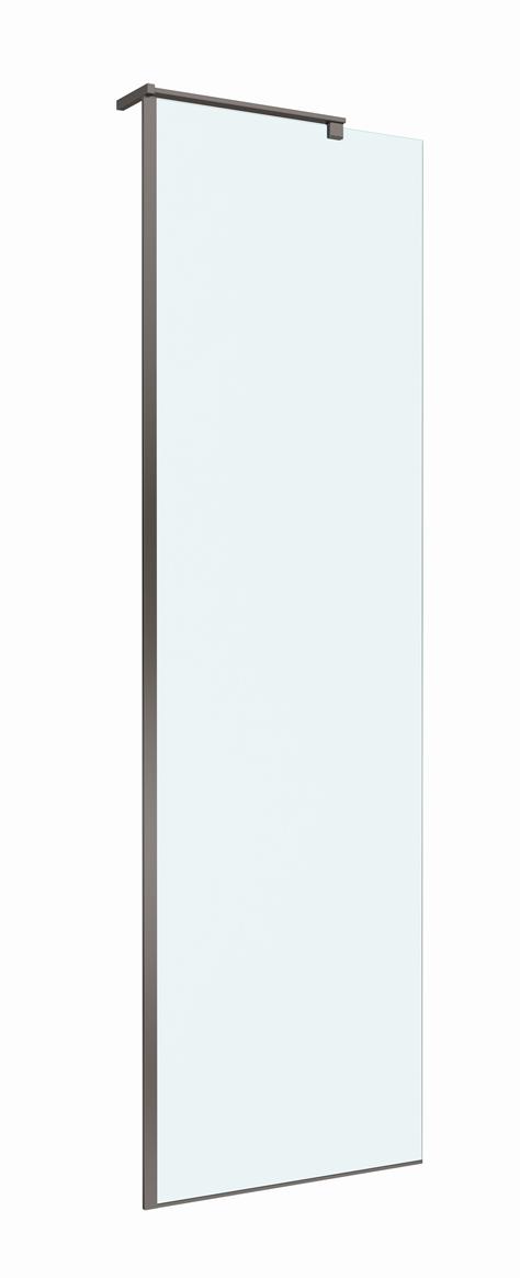 Душевая перегородка Belbagno UNO-L-1-TB-70-C-GM 70x200 прозрачная, оружейная сталь