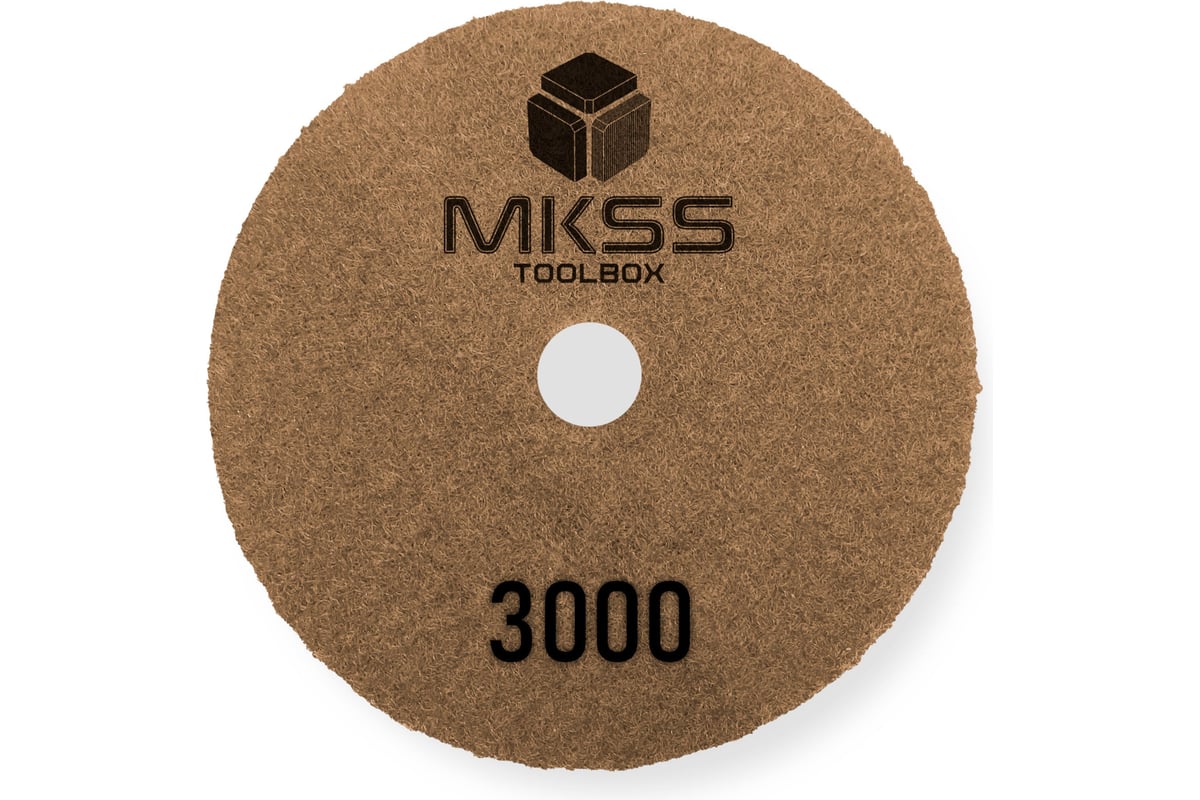 Алмазный гибкий шлифовальный круг MKSS Toolbox MK2606 АГШК Ø100 Р3000 для сухой полировки MKSS MK26063000