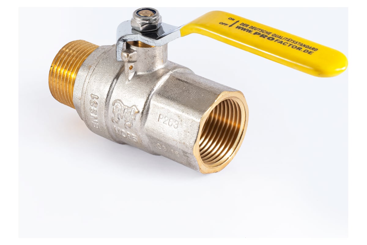 Шаровой кран для газа PROFACTOR PF GAS ручка рычаг, в/н 1 дюйм PF GBV 347