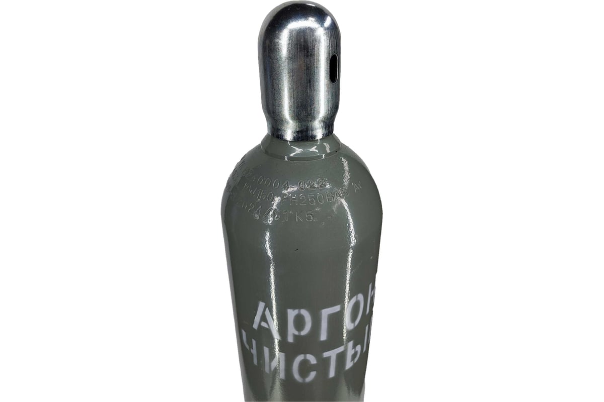 Баллон стальной бесшовный 40 л, 150 атм, серый Газ За Час 4041