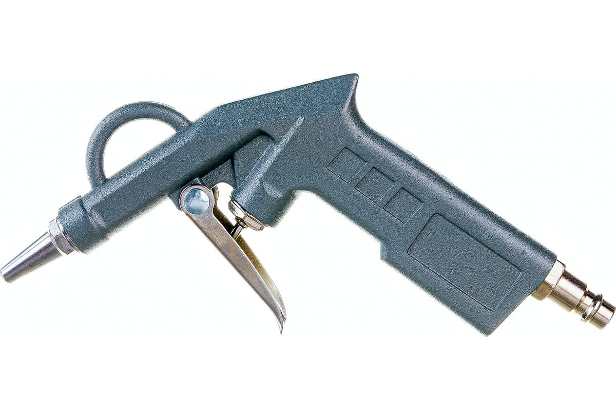 Продувочный пистолет с длинным и коротким носиком Pegas Pneumatic металлический PGS-5107