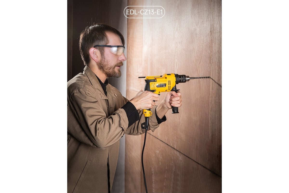Сетевая ударная дрель Deli DL-CZ13-E1 13 мм/650 ВТ 102958