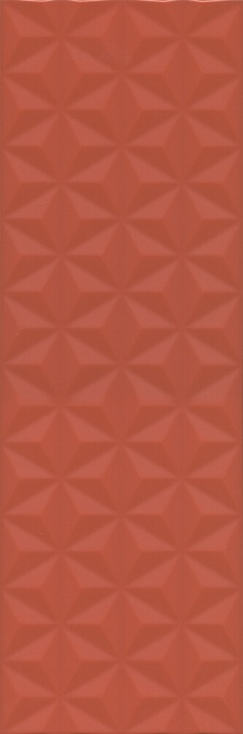 Керамическая плитка Kerama Marazzi Диагональ красный структ. обрезной 25х75 см, 12120R