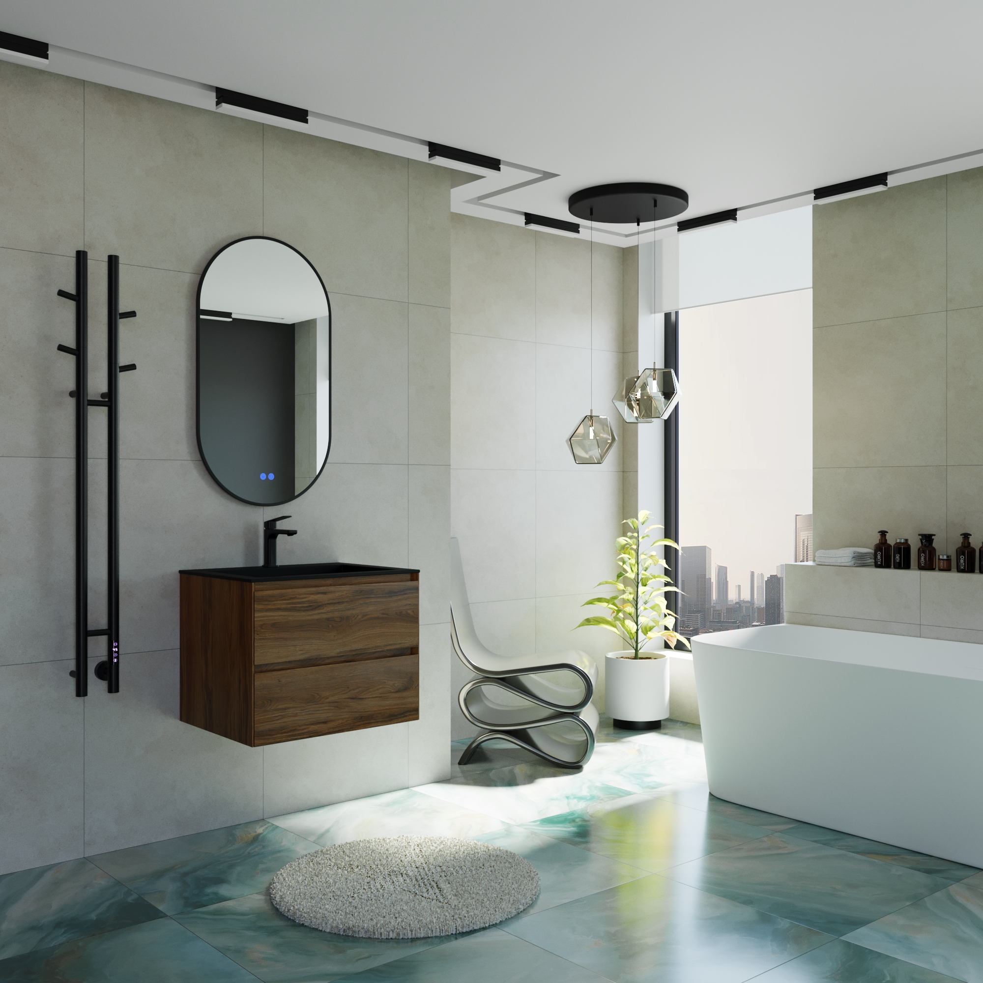 Полотенцесушитель электрический Vincea VTD-1D2BE 25x130 таймер, черный Полотенцесушитель электрический Vincea VTD-1D2BE 25x130 таймер, черный