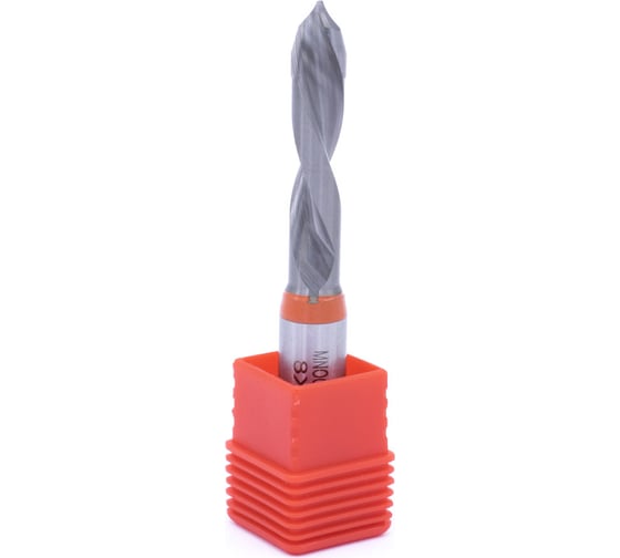 Сверло присадочное сквозное усиленное KJ1-V40208L (8х70 мм; хв-к 10 мм; левое вращение) МНОГОФРЕЗ 6575