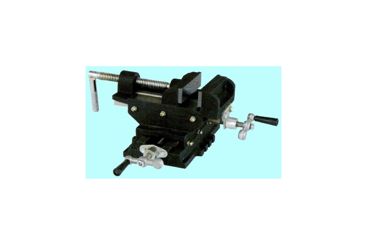 Координатные станочные тиски CNIC Q97-100 100 мм, с 2-мя суппортами 32668