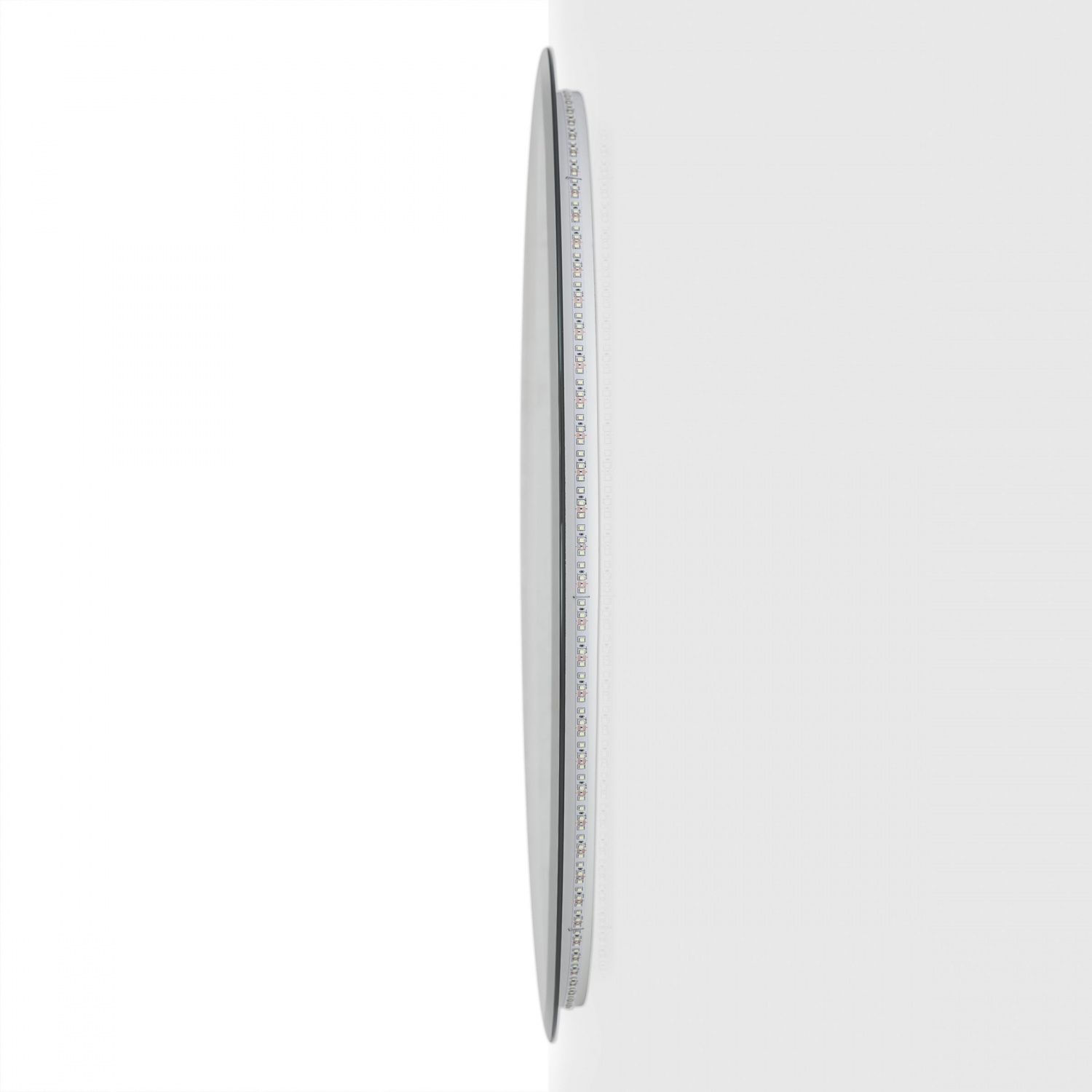 Зеркало Art&Max Sanremo AM-San-700-DS-F-Nero 70x70 см, с подсветкой, черный