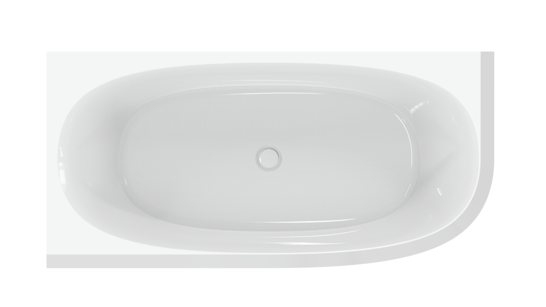 Акриловая ванна Cezares Lux CZR-LUX-CORNER-165-80-58-L 165x80 см белый, L