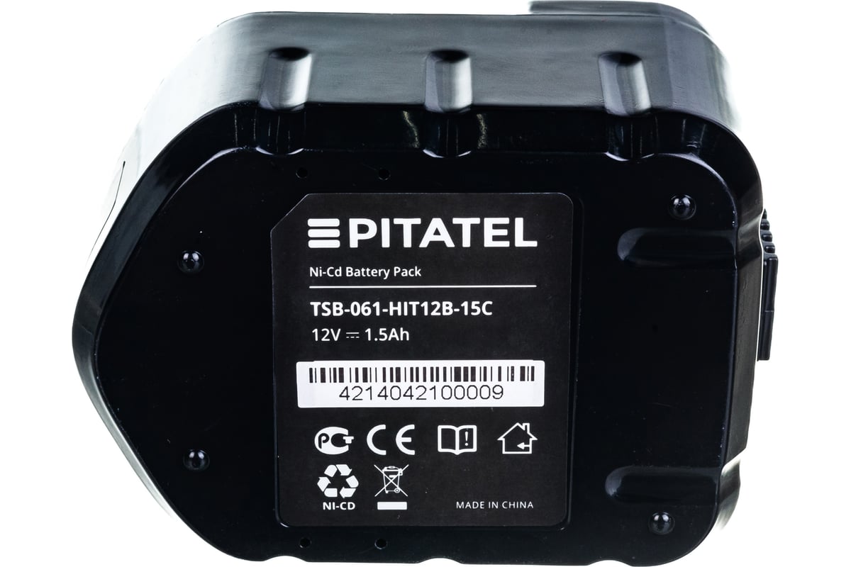Аккумуляторная батарея для HITACHI (1.5 Ач, 12 В, Ni-Cd) Pitatel TSB-061-HIT12B-15C
