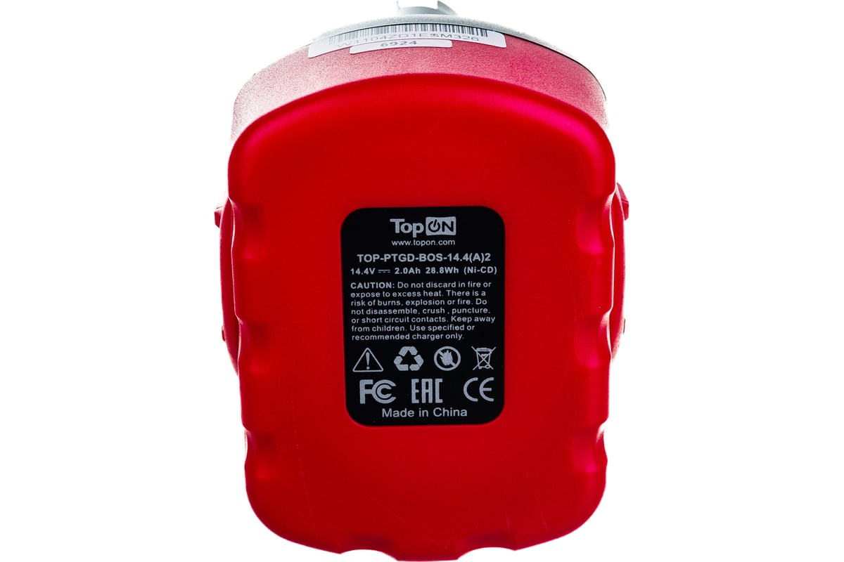 Аккумулятор для электроинструмента Bosch (Ni-Cd, 14.4В, 2Ач) Topon PN: 2 607 335 264 TOP-PTGD-BOS-14.4/A/2