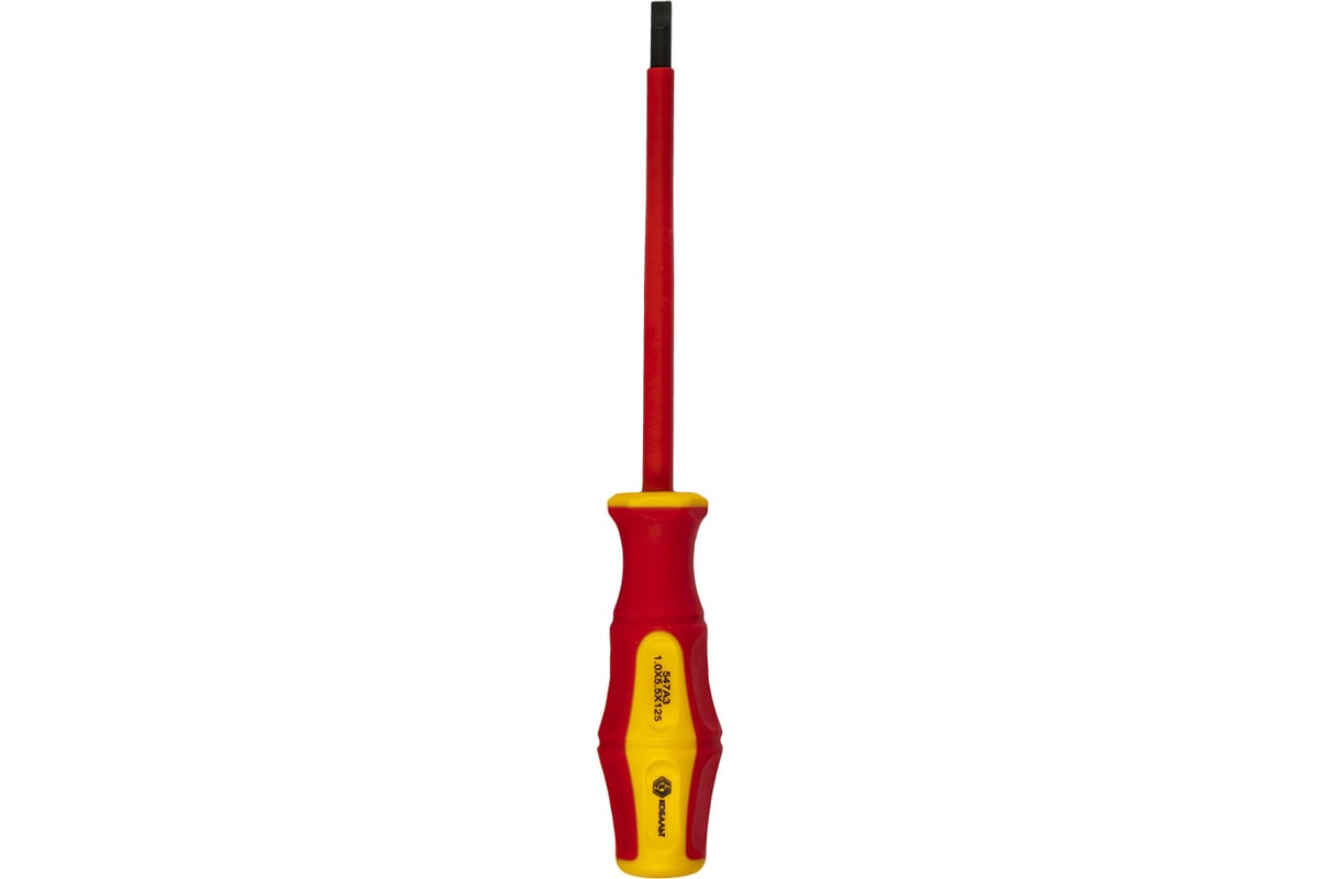 Отвертка диэлектрическая Ultra Grip SL 5,5 х 125 мм CR-V КОБАЛЬТ 646-454