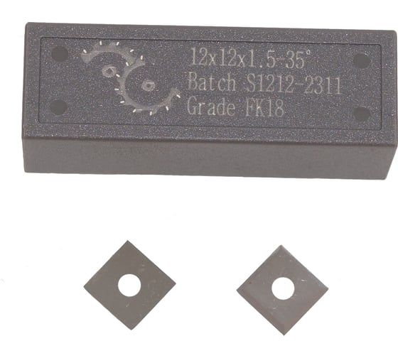 Нож сменный квадратный твердосплавный FHONK 12x12x1.5 35º d4 HW (упаковка 10шт) 121215FK18-10