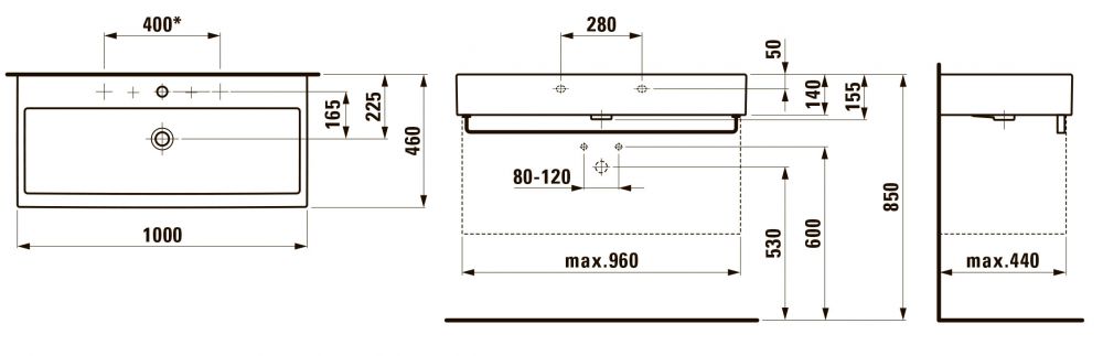 Раковина Laufen Living 100 см