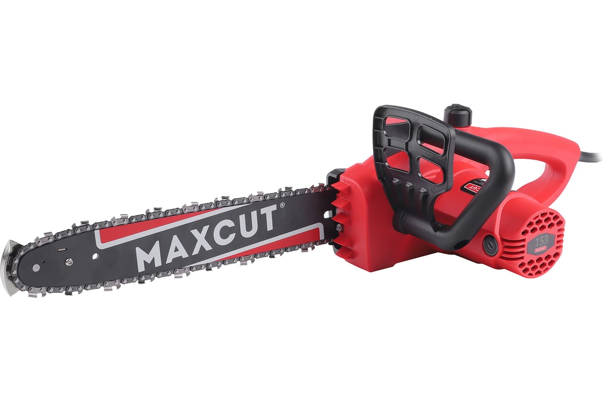 Пила цепная электрическая MaxCut MCE 153 1.5кВт, шина 14"/35см, поперечный двигатель, без инерц. тормоза цепи, защита от обратного удара 220300153