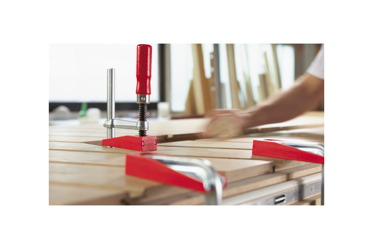 Зажим BESSEY плоский 160/80, усилие 5 кН BE-FK16-8