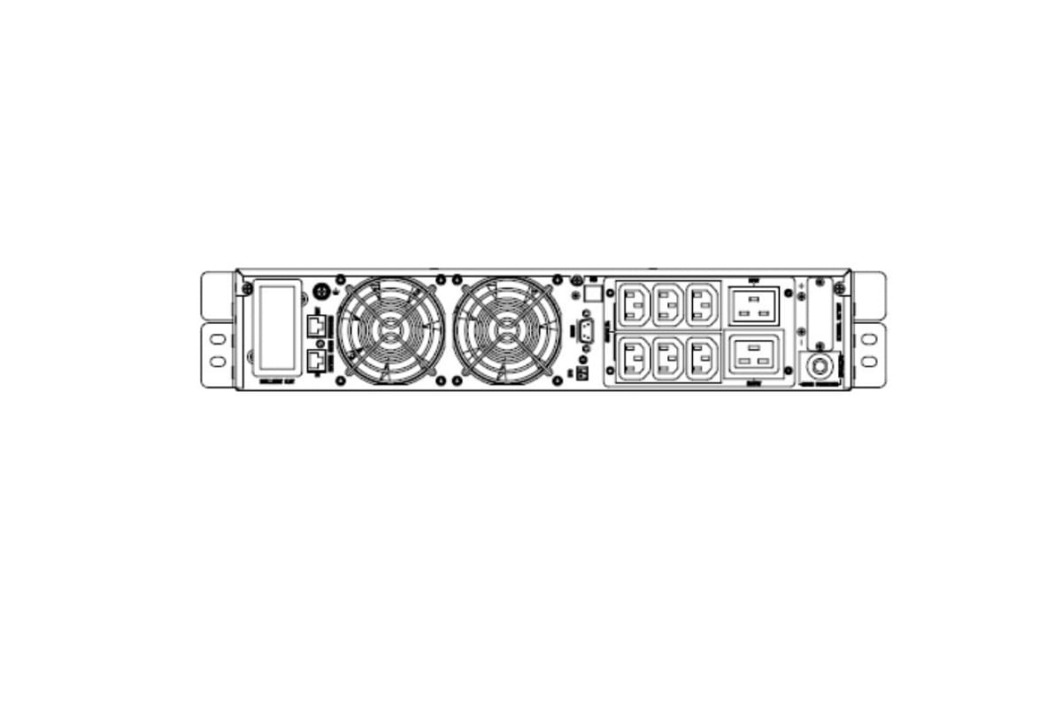 Источник бесперебойного питания Hiden EXPERT 3 kVA/2,7 kW, 8хАКБ внешние, 96В, ЗУ 8А UDC9203H-RT