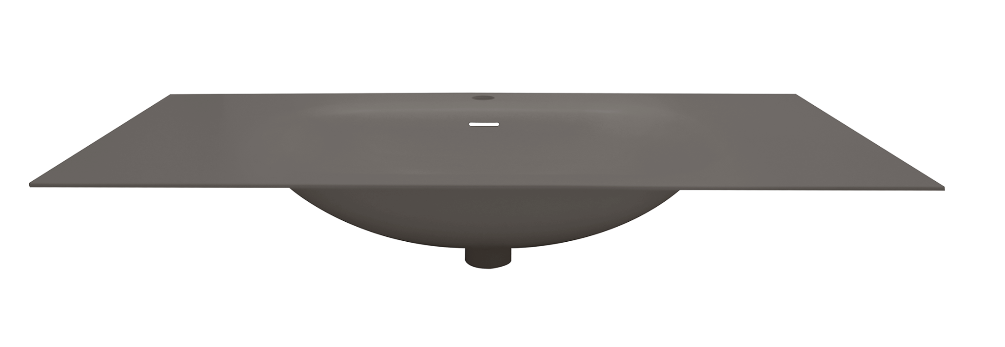 Раковина ЗОВ Oliveeka 100 см авиаль, темный коричневый M115B100