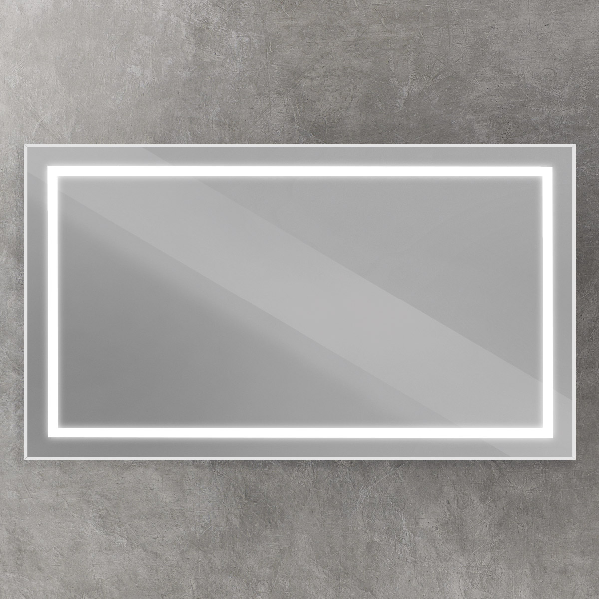 Зеркало BelBagno SPC-KRAFT-1400-800-SENS-AL 140x80 см сенсорный выключатель, сатин