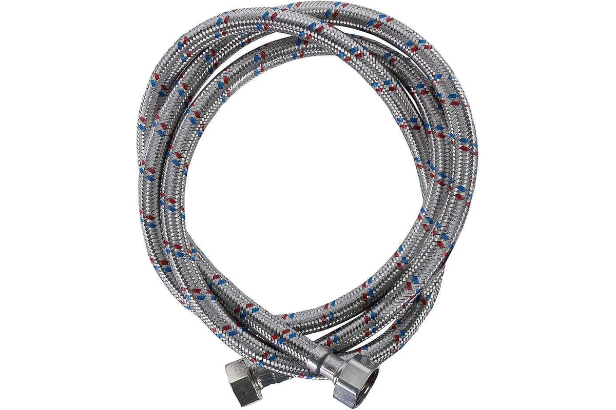 Гибкая подводка для воды (150 см; 1/2"; гайка-гайка) Valtec VTf.001.IS.0404150