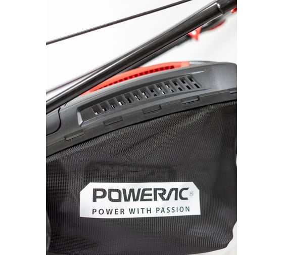 Газонокосилка бензиновая POWERAC самоходная, с травосборником 50 л, 150 см3, PM46S-C-D150