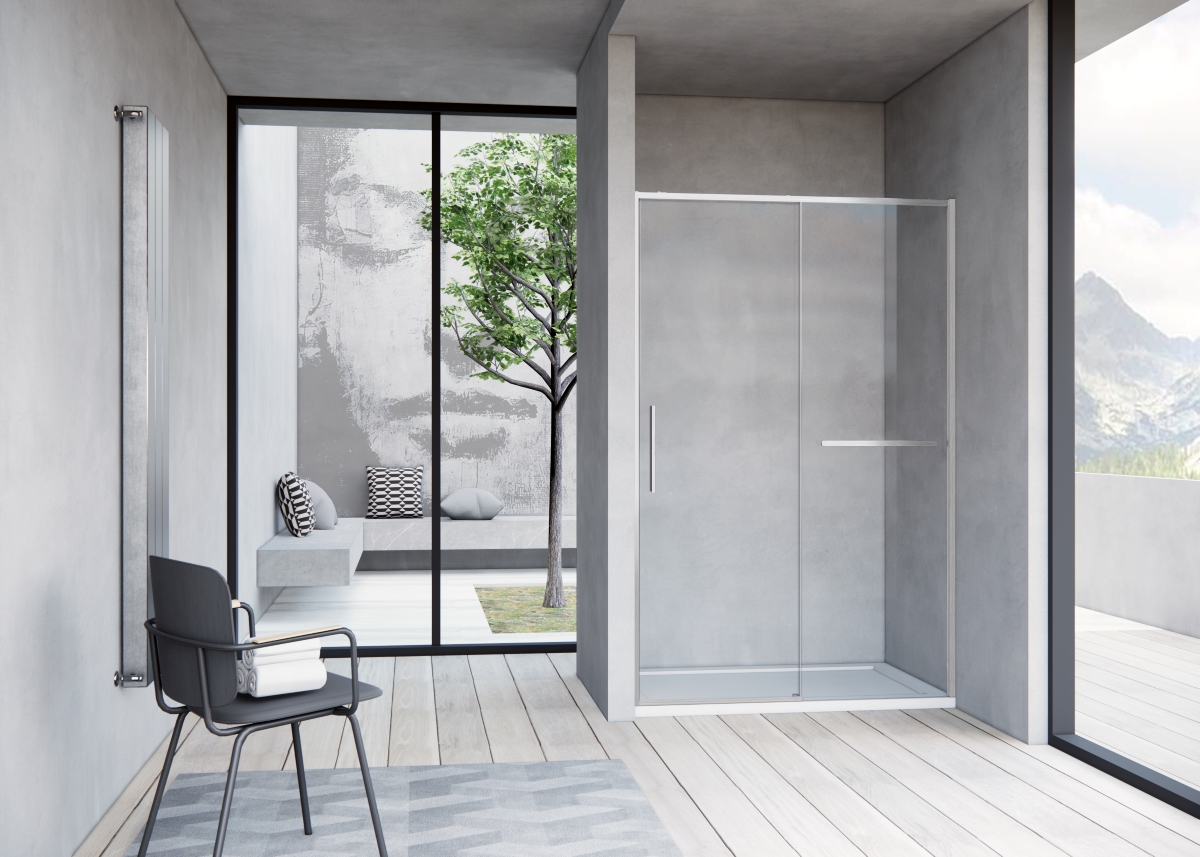 Душевая дверь Vincea Slim Soft VDS-1SS120CLBN 120x200 брашированный никель, прозрачная
