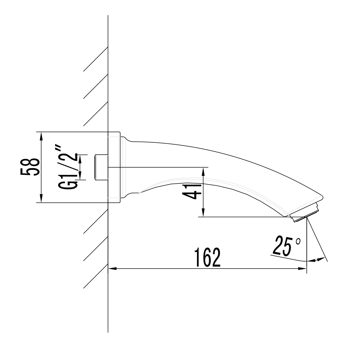 Излив для ванны Lemark Bronx LM3781GM графит