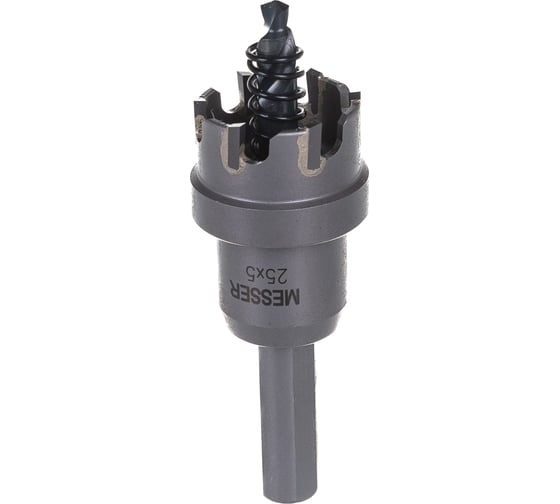 Коронка ТСТ с центрирующим сверлом и толкающей пружиной (25х5 мм) Messer 20-05-025