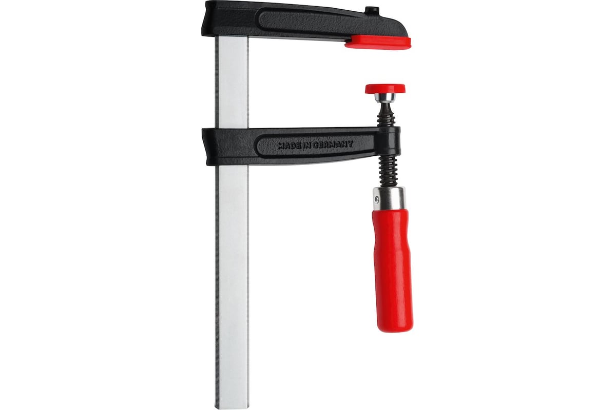 Струбцина BESSEY BE-TGRC40S10 из ковкого чугуна 400/100, усилие 5.5 кН, с деревянной рукояткой