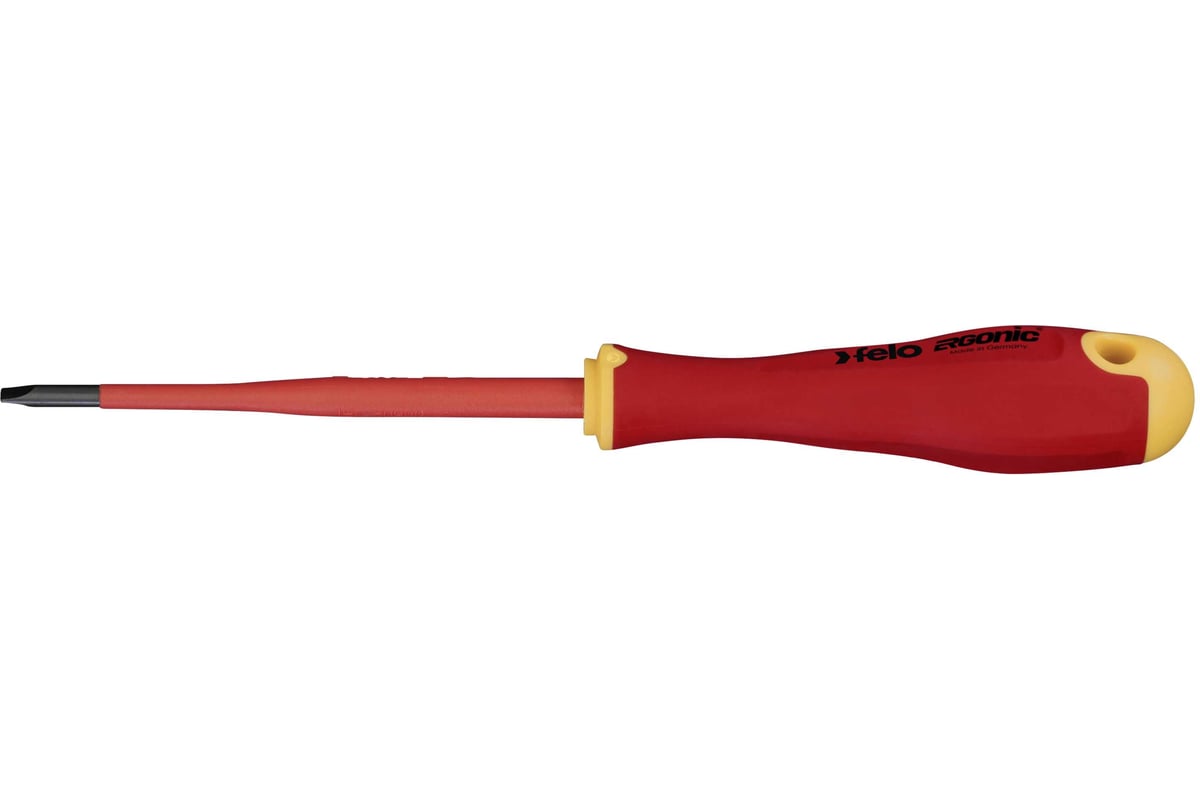 Диэлектрическая отвертка Felo SL 4,0х0,8, E-Slim Ergonic 41394090