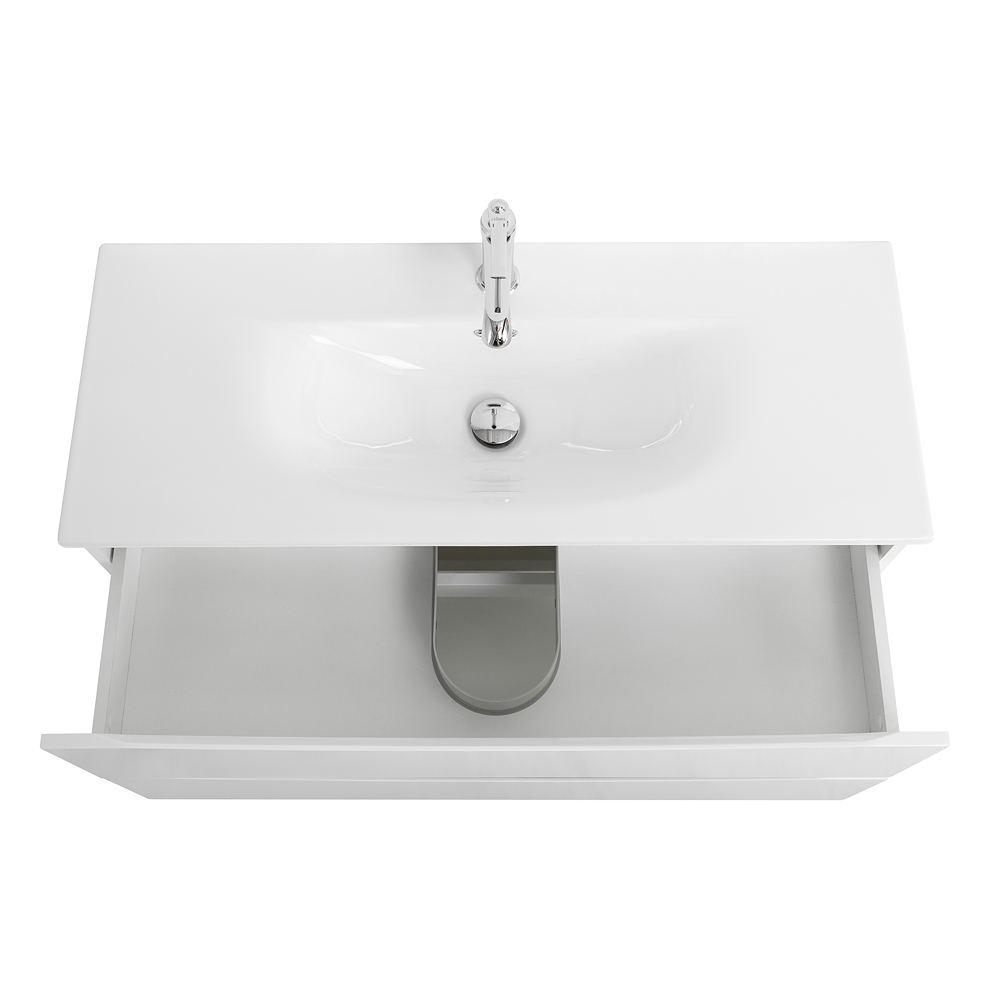 Мебель для ванной BelBagno Marino-Cer-Mini 100 см Bianco Lucido