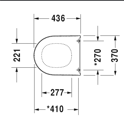 Крышка-сиденье Duravit Starck 3 арт. 0063810000