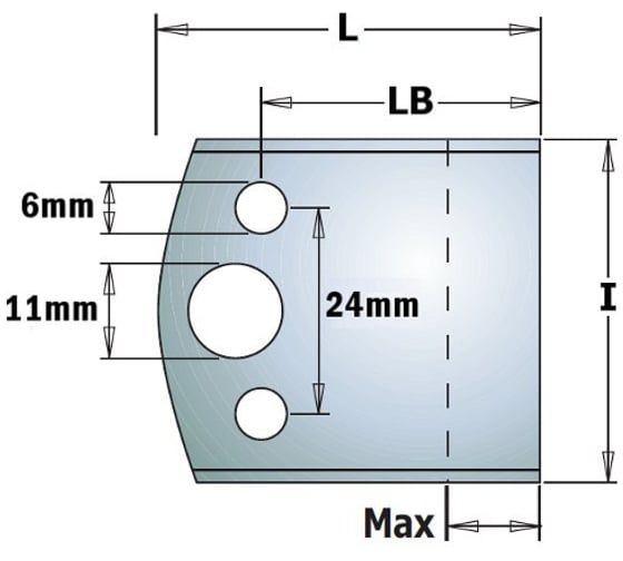 Комплект из 2-х бланкет SP 40x4 мм CMT 690.193